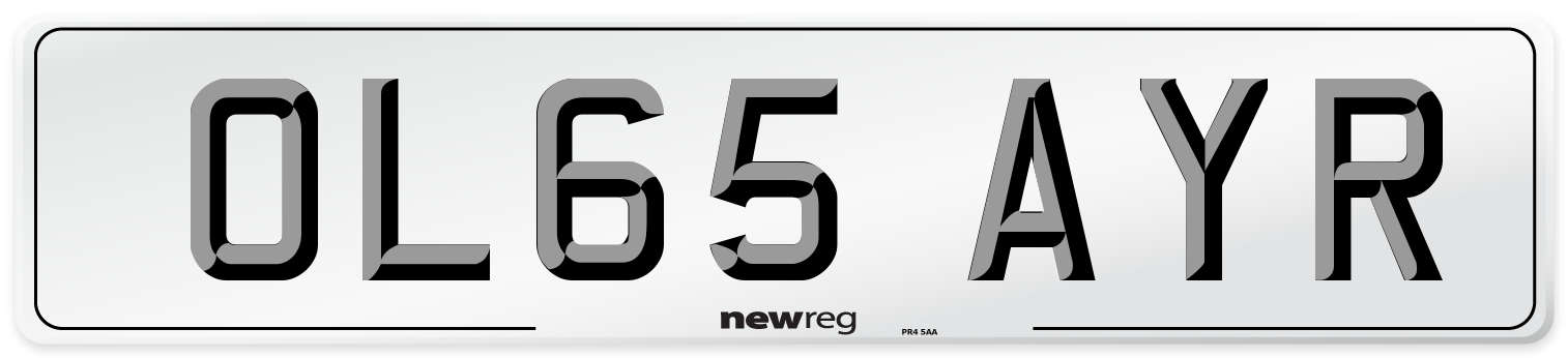 OL65 AYR Number Plate from New Reg